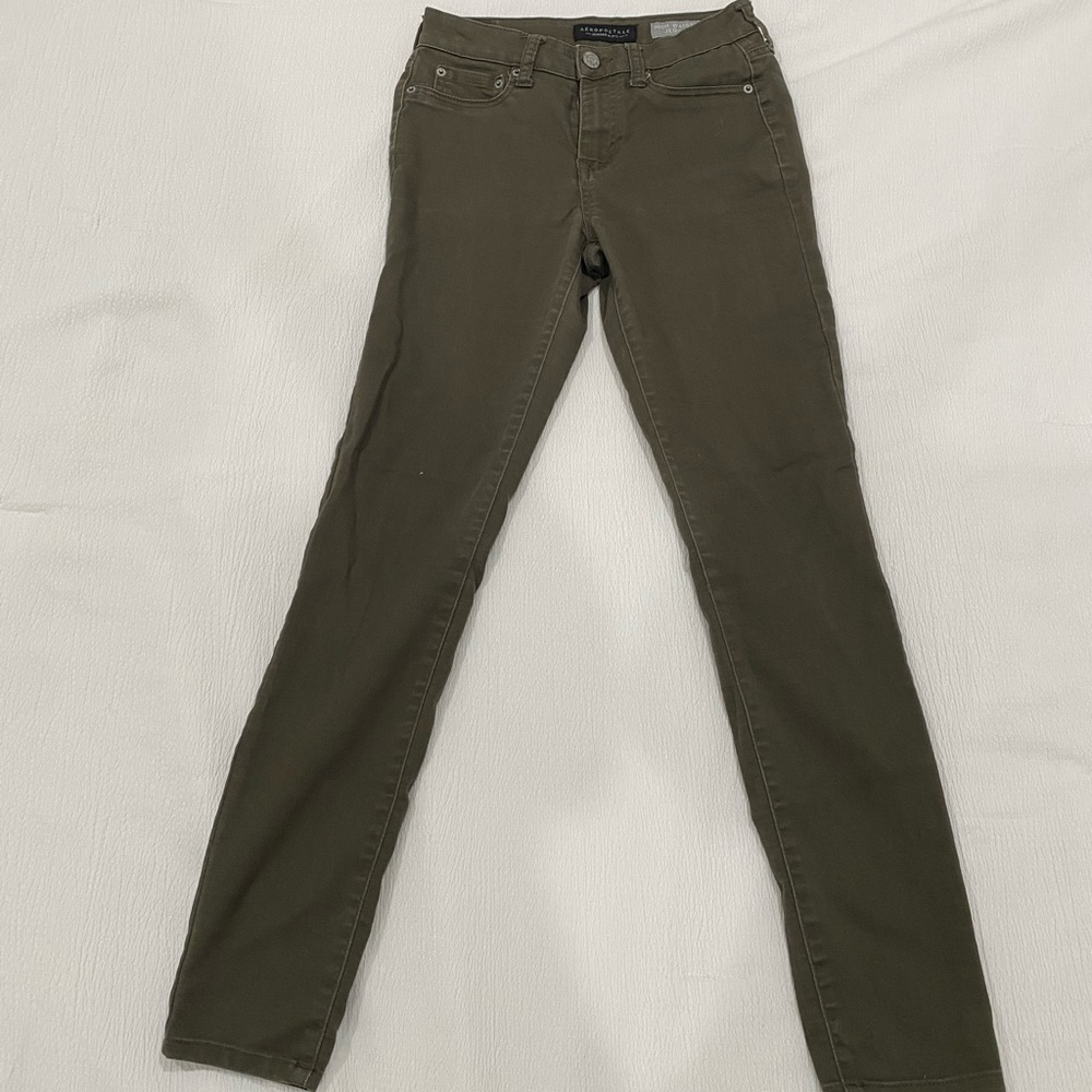 Aeropostale dark green jeggings